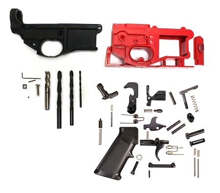Phoenix Gen 2 Polymer 80% AR-15 Lower Receiver With Jig & Bits + Lower Parts Kit